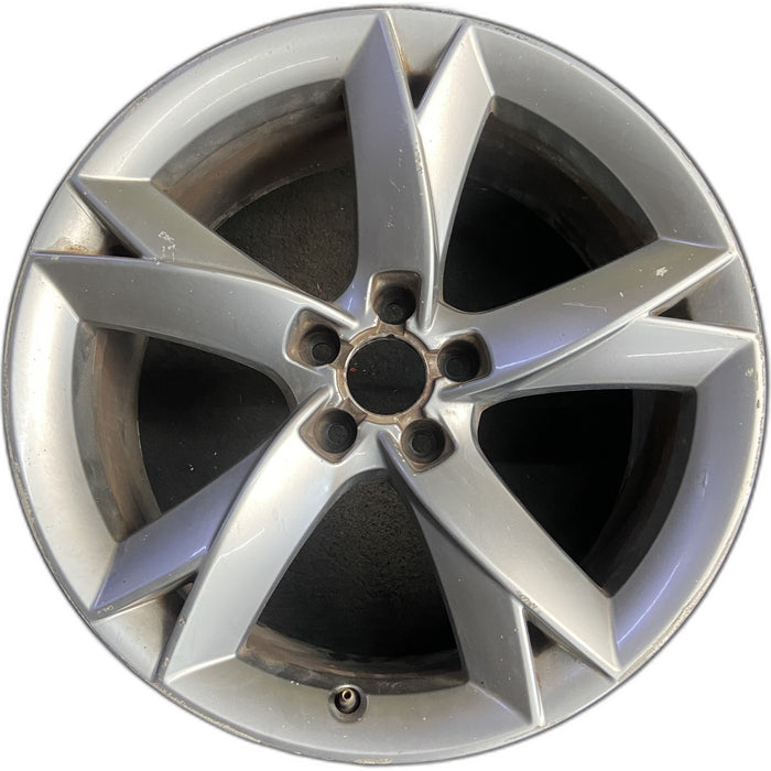 19" AUDI A5 08-09 19x8.5, 5 spoke, scissor spoke Original OEM Wheel Rim - Front View