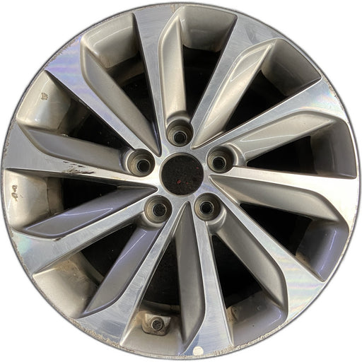 17" SONATA 15 17x7, exposed lug nuts, w/o Original OEM Wheel Rim - Front View