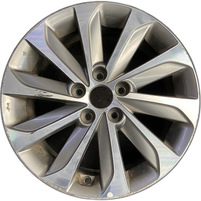 17" SONATA 15 17x7, exposed lug nuts, w/o Original OEM Wheel Rim - Front View