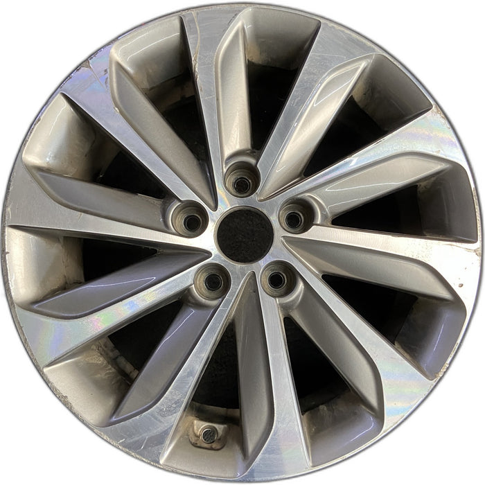 17" SONATA 15 17x7, exposed lug nuts, w/o Original OEM Wheel Rim - Front View