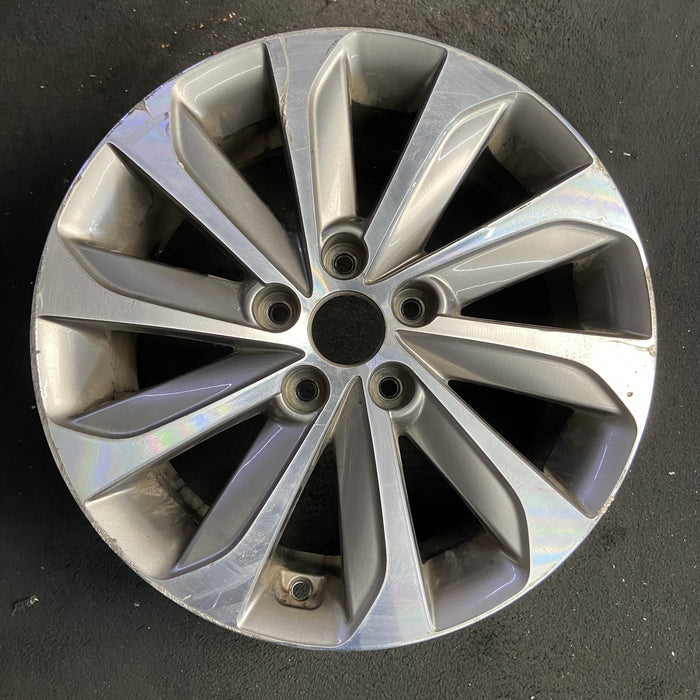 17" SONATA 15 17x7, exposed lug nuts, w/o Original OEM Wheel Rim - Additional View