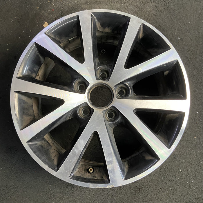 16" JETTA 15-16 16x6.5, alloy, 5 spoke , w/ inlay Original OEM Wheel Rim - Additional View