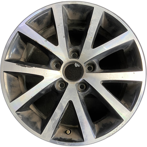 16" JETTA 15-16 16x6.5, alloy, 5 spoke , w/ inlay Original OEM Wheel Rim - Front View