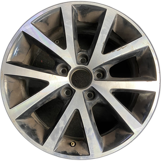 16" JETTA 15-16 16x6.5, alloy, 5 spoke , w/ inlay Original OEM Wheel Rim - Front View