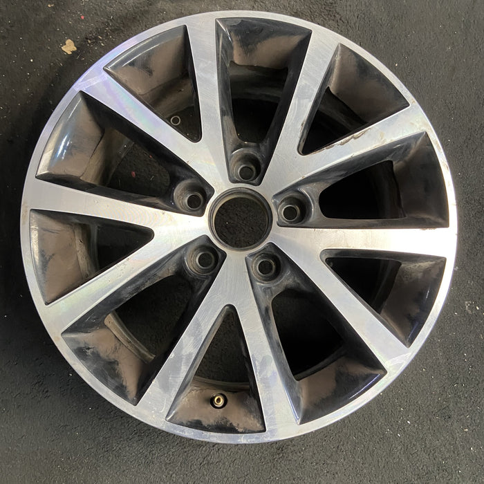 16" JETTA 15-16 16x6.5, alloy, 5 spoke , w/ inlay Original OEM Wheel Rim - Additional View