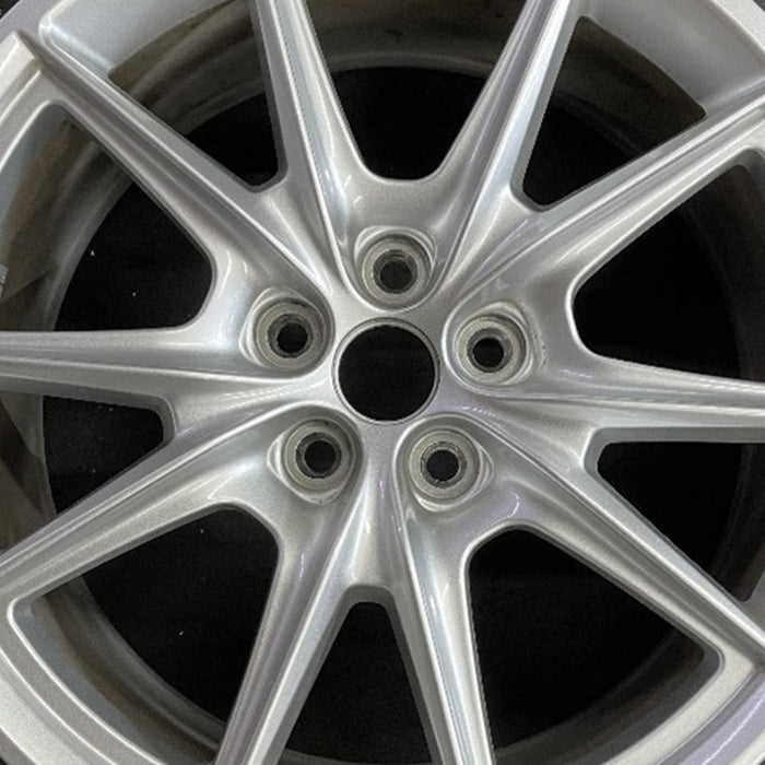 19" MUSTANG 24-26 19x8.5, , V spoke Original OEM Wheel Rim - Angle View