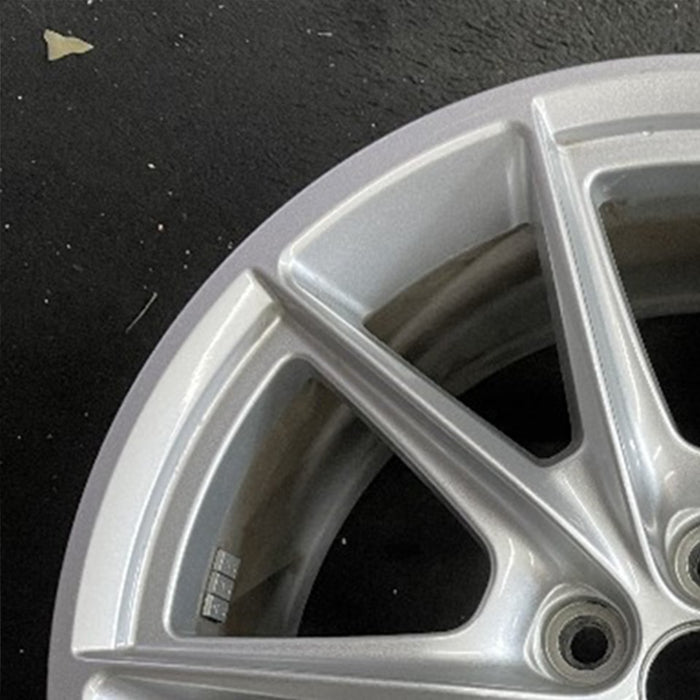 19" MUSTANG 24-26 19x8.5, , V spoke Original OEM Wheel Rim - Side Profile