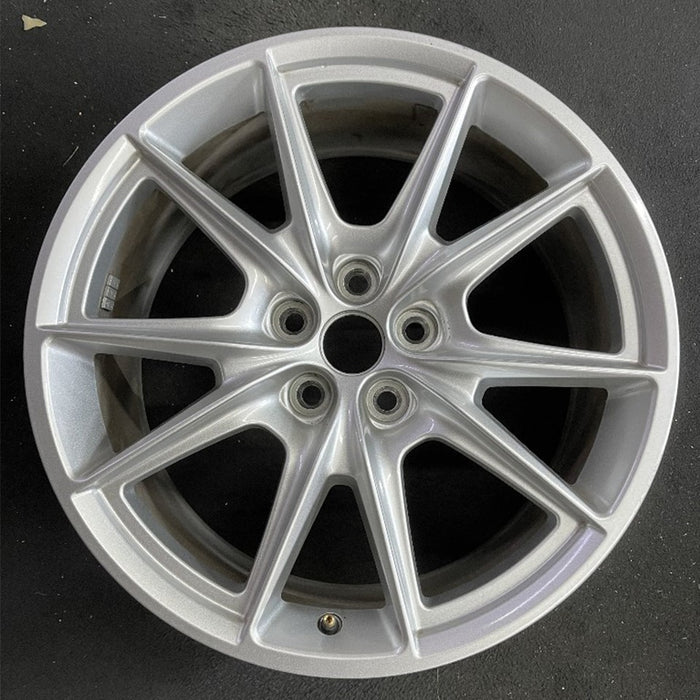 19" MUSTANG 24-26 19x8.5, , V spoke Original OEM Wheel Rim - Front View