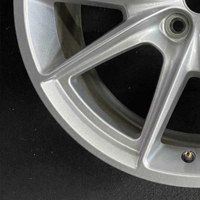 19" MUSTANG 24-26 19x8.5, , V spoke Original OEM Wheel Rim - Back View