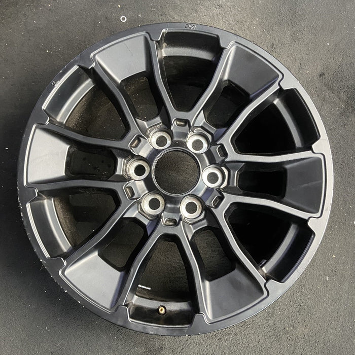 20" SEQUOIA 24-26 20x8, 6 Y spoke, Original OEM Wheel Rim - BLACK - Front View