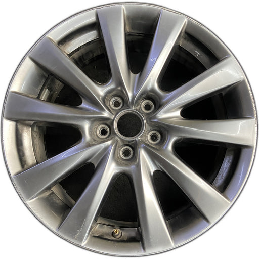 18" MAZDA 3 19-22 18x7 , 10 spoke, metallic silver Original OEM Wheel Rim - Front View