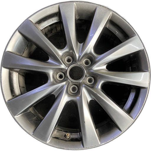 18" MAZDA 3 19-22 18x7 , 10 spoke, metallic silver Original OEM Wheel Rim - Front View