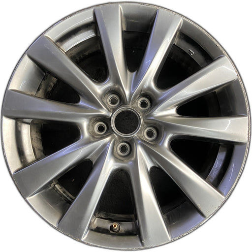 18" MAZDA 3 19-22 18x7 , 10 spoke, metallic silver Original OEM Wheel Rim - Front View