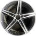 18" A-CLASS 19 177 Type, A250, 18x7.5, , black pockets Original OEM Wheel Rim - Front View