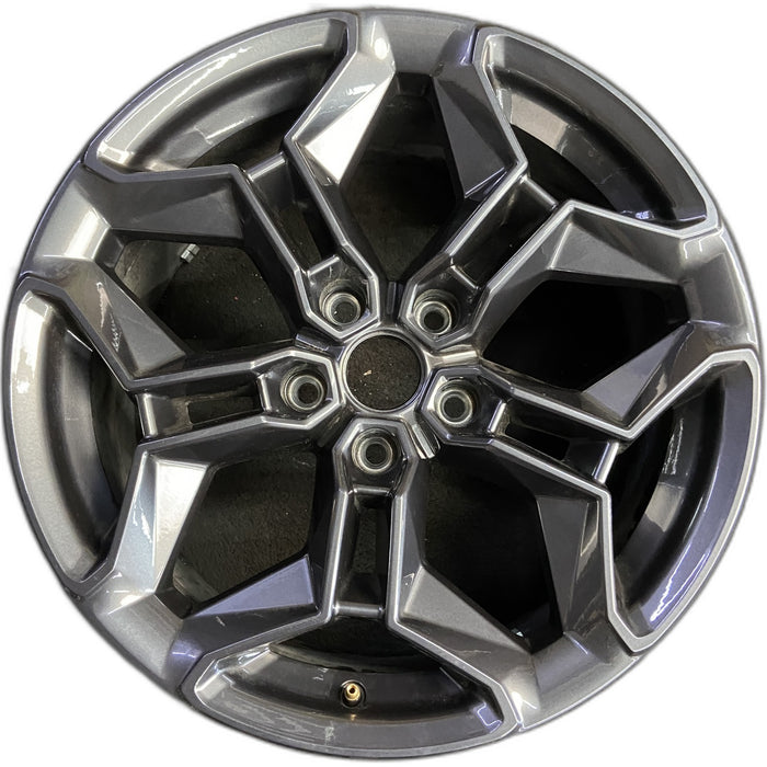 20" CHARGER 24-26 20x9, black Original OEM Wheel Rim - Front View