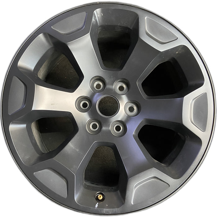 20" DODGE 1500 PICKUP 25-26 20x9, , 6 spoke, raised spoke, black Original OEM - Front View