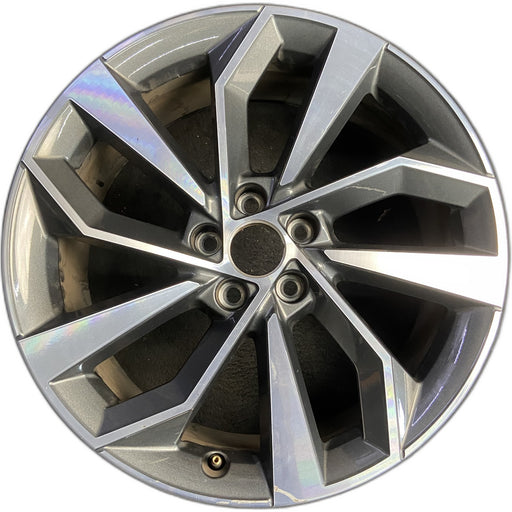 19" AUDI Q5 21-24 19x8 , , split spoke Original OEM Wheel Rim - Front View