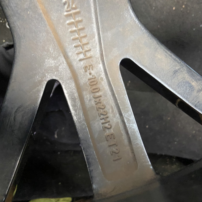 22" AUDI SQ8 20-22 , , W spoke Original OEM Wheel Rim - View 9