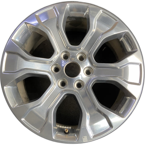 20" FORD F150 PICKUP 21-23 20x8.5, 6 spoke, polished Original OEM Wheel Rim - Front View