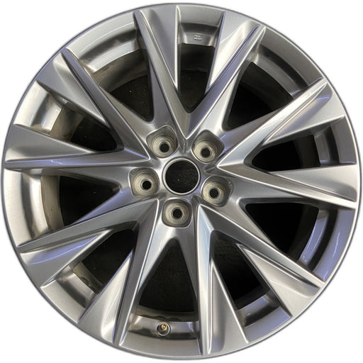19" MAZDA CX-5 19-21 aluminum, 19x7, silver Original OEM Wheel Rim - Front View
