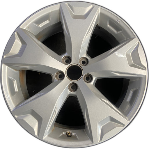 17" FORESTER 14-16 17x7 , alloy Original OEM Wheel Rim - Front View