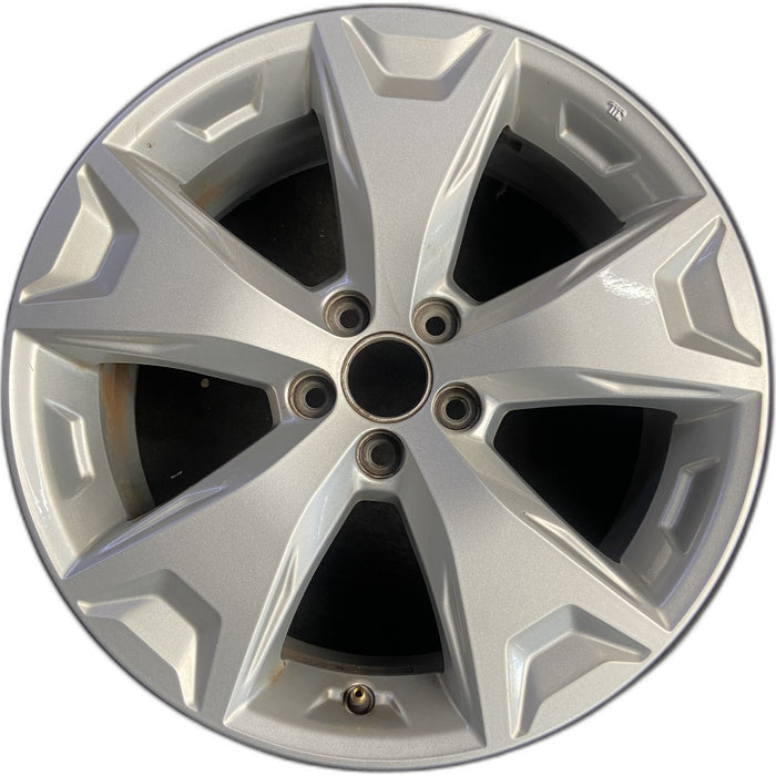 17" FORESTER 14-16 17x7 , alloy Original OEM Wheel Rim - Front View