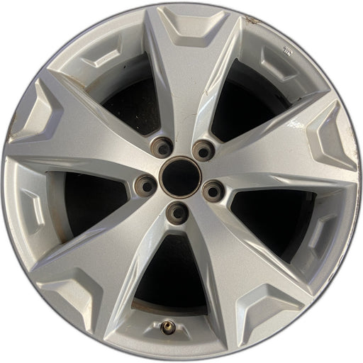 17" FORESTER 14-16 17x7 , alloy Original OEM Wheel Rim - Front View