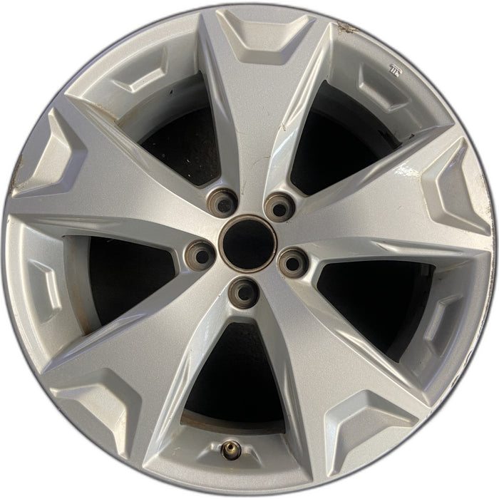 17" FORESTER 14-16 17x7 , alloy Original OEM Wheel Rim - Front View