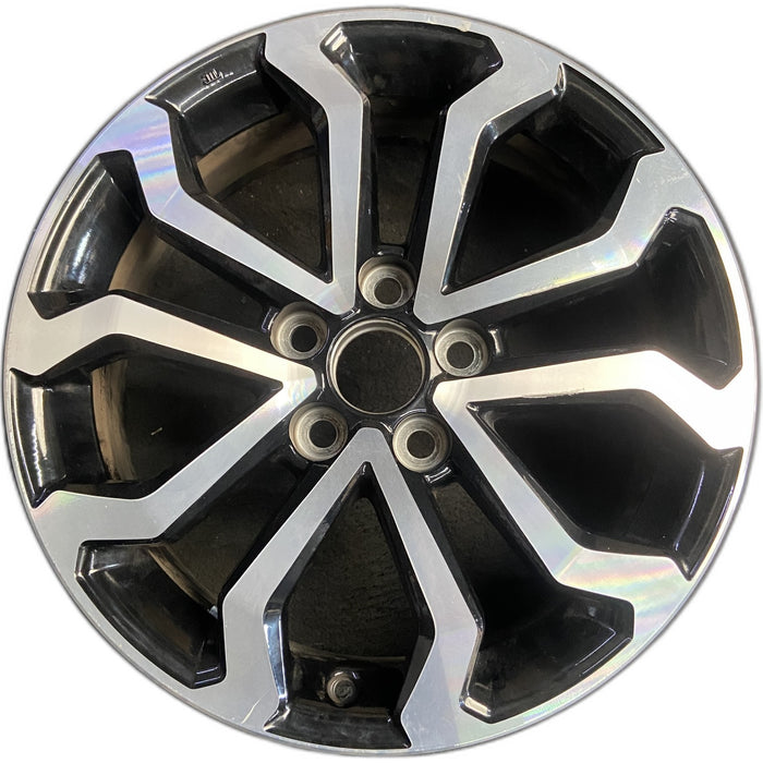 17" COROLLA CROSS 23-26 17x6.5, alloy , , silver black Original OEM Wheel Rim - Front View