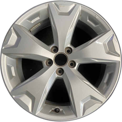 17" FORESTER 14-16 17x7 , alloy Original OEM Wheel Rim - Front View