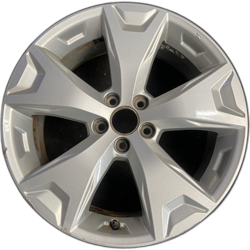 17" FORESTER 14-16 17x7 , alloy Original OEM Wheel Rim - Front View