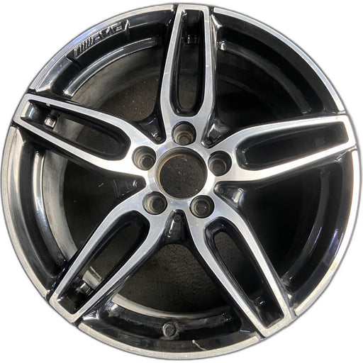 18" MERCEDES CLA-CLASS 17 117 Type, CLA250, 18x7.5, w/AMG, black accents - Front View