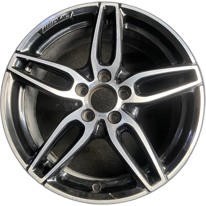 18" MERCEDES CLA-CLASS 17 117 Type, CLA250, 18x7.5, w/AMG, black accents - Front View