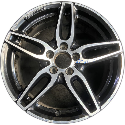 18" MERCEDES CLA-CLASS 17 117 Type, CLA250, 18x7.5, w/AMG, black accents - Front View