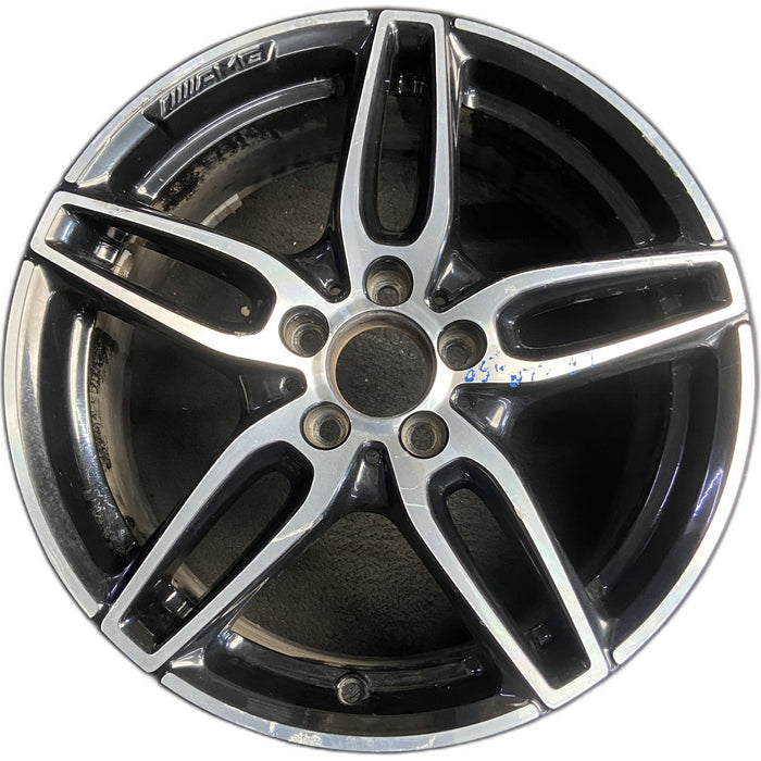 18" MERCEDES CLA-CLASS 17 117 Type, CLA250, 18x7.5, w/AMG, black accents - Front View
