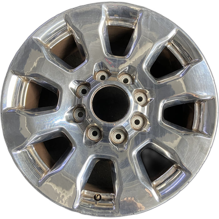 20" FORD F250SD PICKUP 17 20x8 , 8 spoke, chrome, 4" center cap, Original OEM - Front View