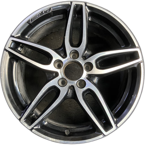 18" MERCEDES CLA-CLASS 17 117 Type, CLA250, 18x7.5, w/AMG, black accents - Front View