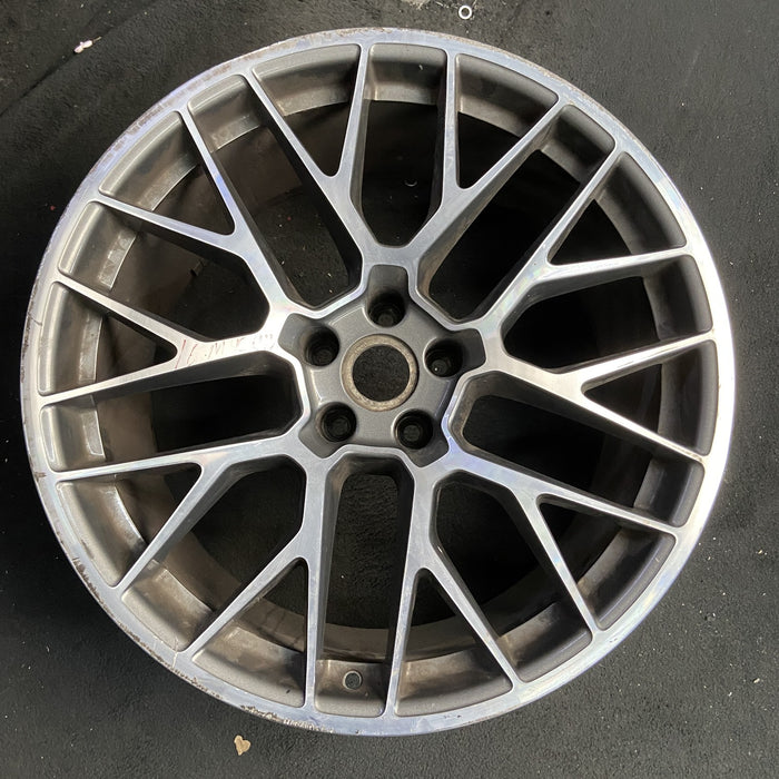 20" PORSCHE MACAN 15-16 20x10, 20 spoke, titanium finish Original OEM Wheel Rim - Additional View