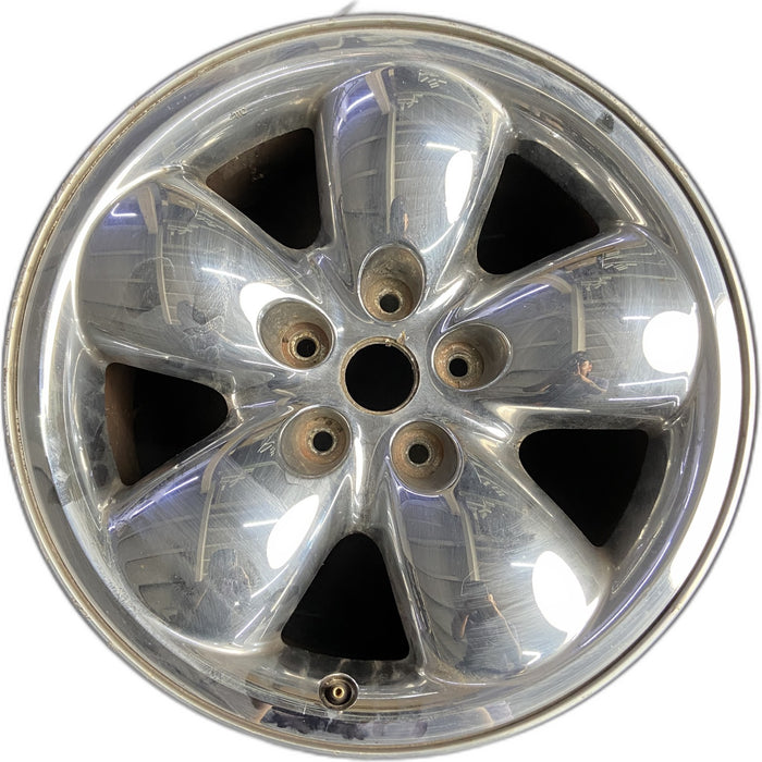 20" DODGE 1500 PICKUP 02-03 20x9, aluminum, chrome clad Original OEM Wheel Rim - Front View