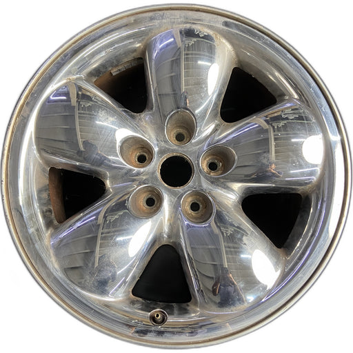 20" DODGE 1500 PICKUP 02-03 20x9, aluminum, chrome clad Original OEM Wheel Rim - Front View