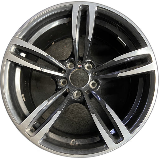19" BMW M2 16-17 19x10 , , , black Original OEM Wheel Rim - Front View