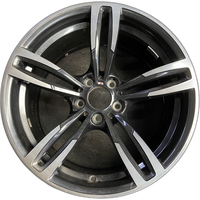 19" BMW M2 16-17 19x10 , , , black Original OEM Wheel Rim - Front View