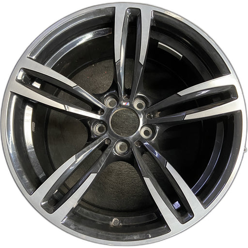 19" BMW M2 16-17 19x10 , , , black Original OEM Wheel Rim - Front View