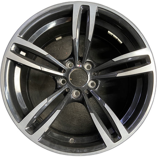 19" BMW M2 16-17 19x9 , , , black Original OEM Wheel Rim - Front View