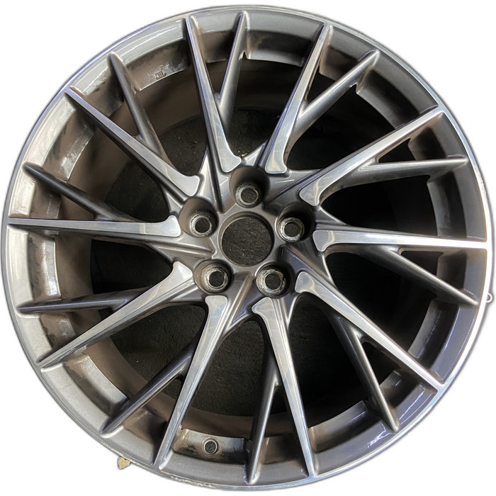 19" LEXUS RC F 15-19 19x9 , 20 spoke, cross spoke Original OEM Wheel Rim - Front View