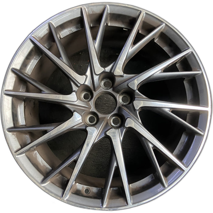 19" LEXUS RC F 15-19 19x9 , 20 spoke, cross spoke Original OEM Wheel Rim - Front View