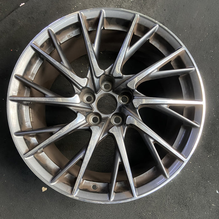 19" LEXUS RC F 15-19 19x10 , 20 spoke, cross spoke Original OEM Wheel Rim - Additional View