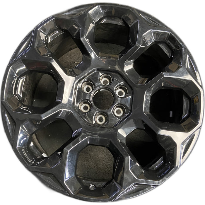 24" SUBURBAN 1500 25-26 24x9.5, 8 holes, black Original OEM Wheel Rim - Front View