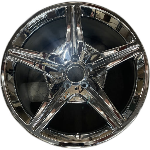 19" MERCEDES S-CLASS 09 230 Type; SL550, 19x9.5 Original OEM Wheel Rim - Front View