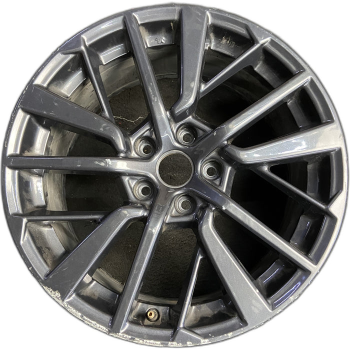 18" WRX 22 18x8.5 , dark gray Original OEM Wheel Rim - Front View
